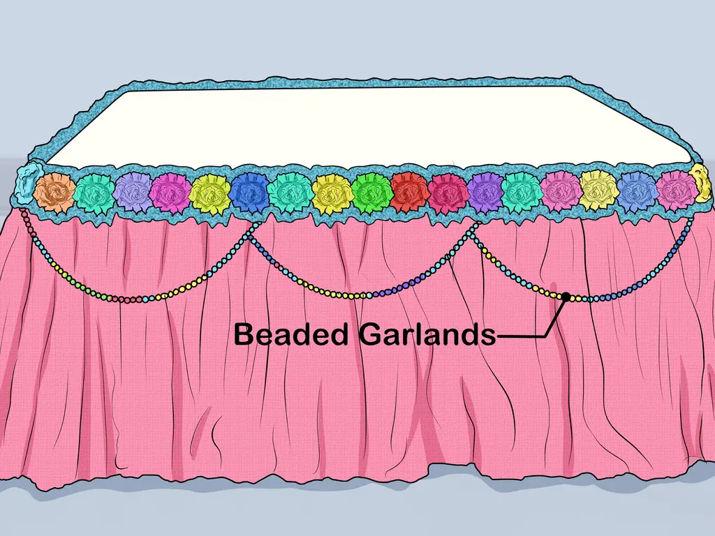 Как украсить стол тюлем (с иллюстрациями)