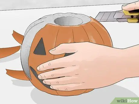 Делаем тыквы из бетона Шаг 15