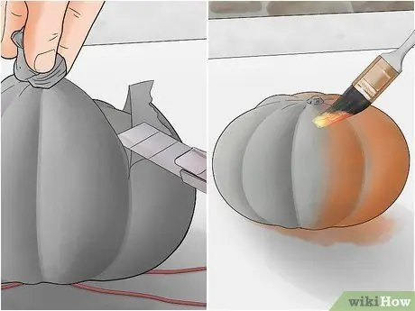 Делаем тыквы из бетона Шаг 7