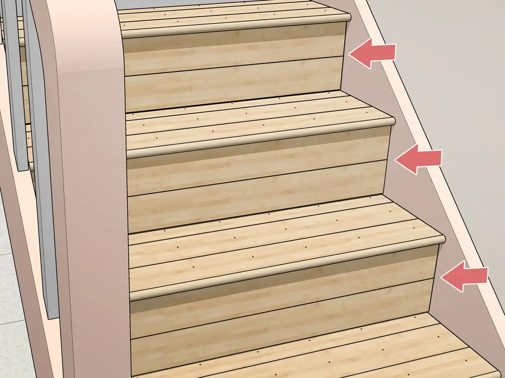 Как установить бамбуковый пол на лестнице (с иллюстрациями)