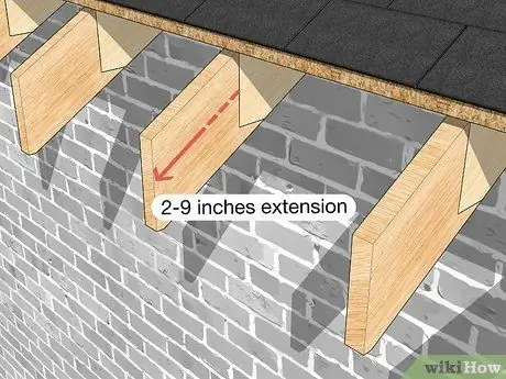 Расширение свеса двускатной крыши Шаг 12