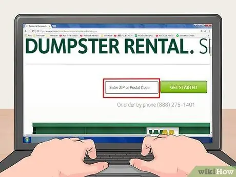 Заказать мусорный контейнер Шаг 2