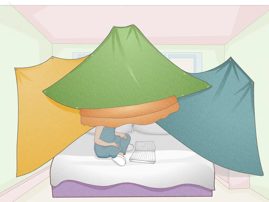 Как превратить спальню в форт из одеял: 9 шагов