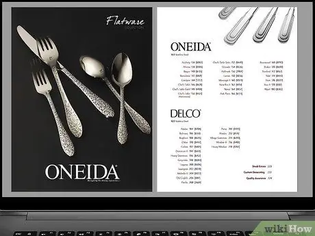 Определение шаблонов столовых приборов Oneida Шаг 4
