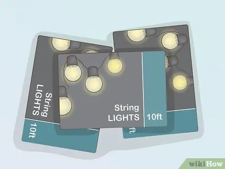 Повесить гирлянды на крытом патио Шаг 4
