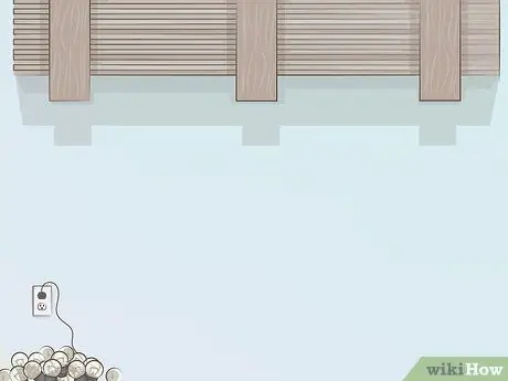 Повесить гирлянды на крытом патио Шаг 6