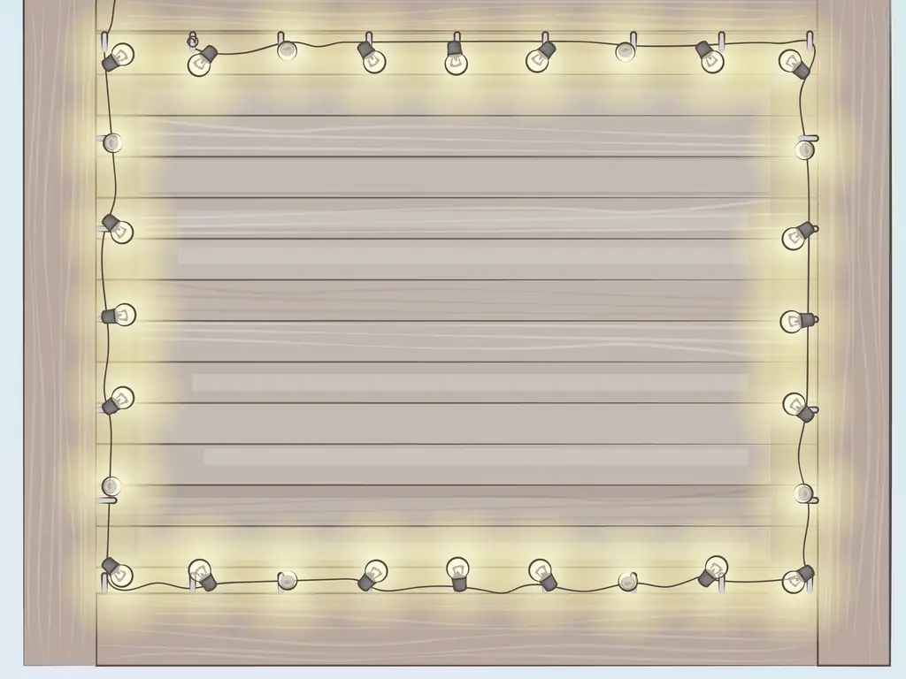 3 способа повесить струнные светильники на крытом патио