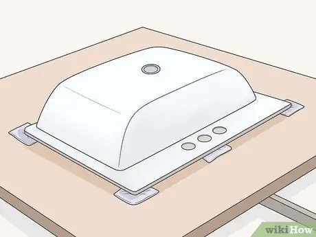 Установите столешницу для умывальника Шаг 1