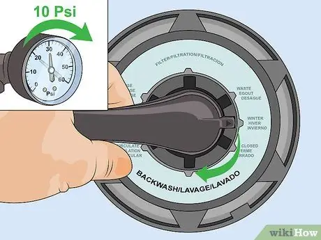 Очистка надземного бассейна, шаг 2