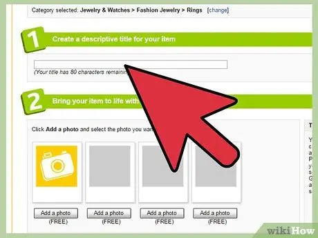 Продать ювелирные изделия на eBay Шаг 5