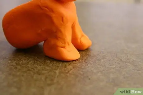 Сделайте стоящего тигра из глины. Шаг 11