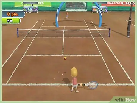 Сделайте быстрый мяч в теннисе в Wii Sports, шаг 3