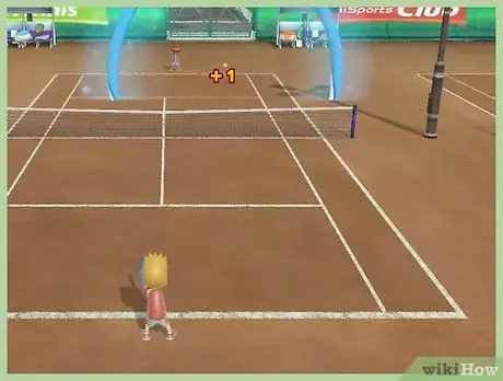 Сделайте быстрый мяч в теннисе в Wii Sports Шаг 4