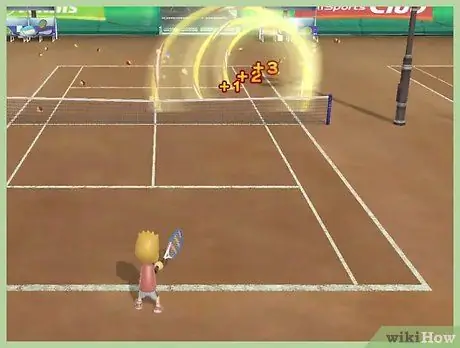Сделайте быстрый мяч в теннисе в Wii Sports Шаг 7