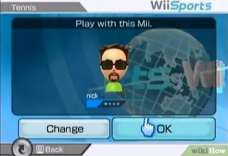 Превратите теннисные корты в синий цвет в Wii Sports Step 4