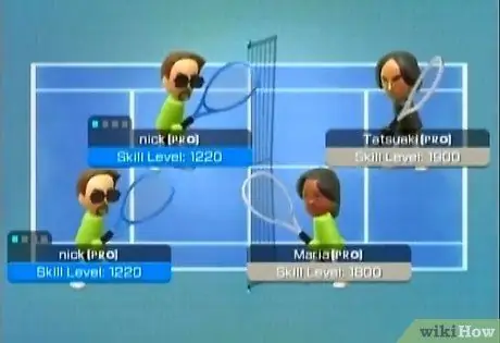 Превратите теннисные корты в синий цвет в Wii Sports Step 6