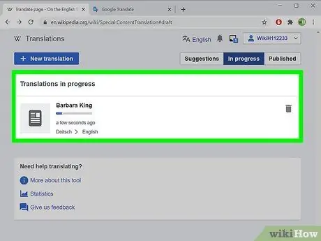 Перевести статью из Википедии Шаг 6