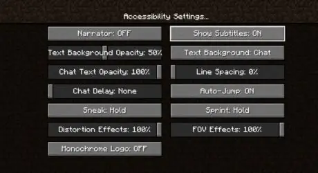 Включите субтитры в minecraft step 5