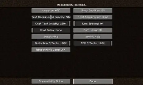 Включите субтитры в minecraft step 6