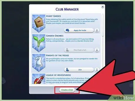 Создайте клуб в Sims 4, шаг 5