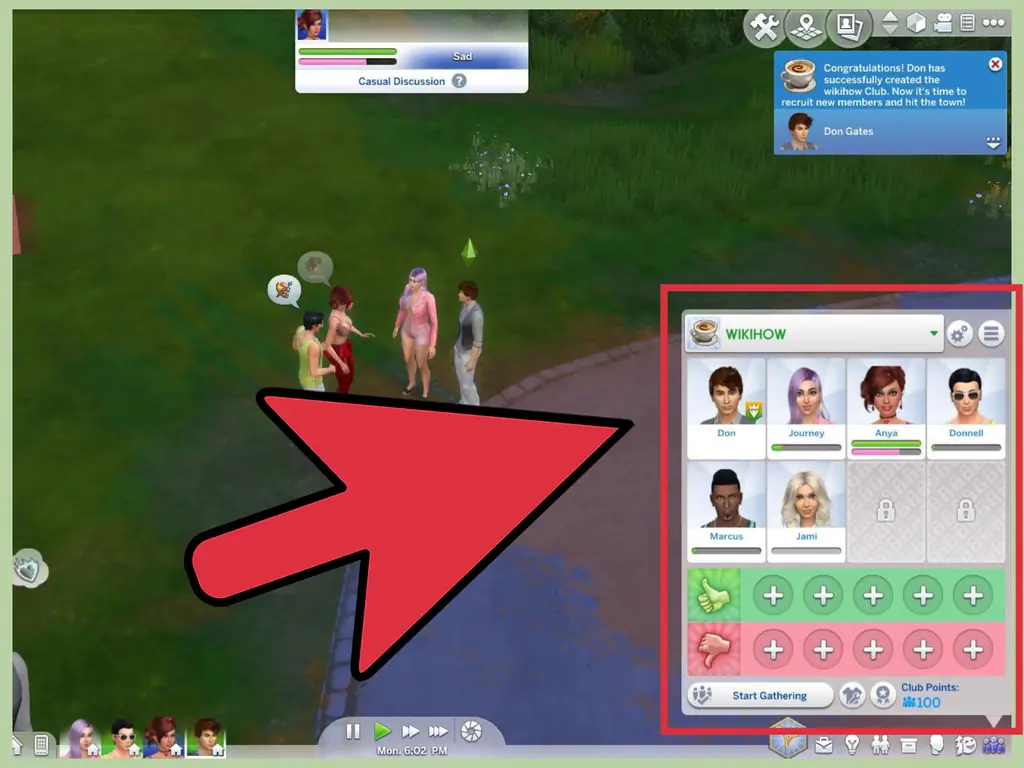 Как создать клуб в Sims 4: 9 шагов (с иллюстрациями)