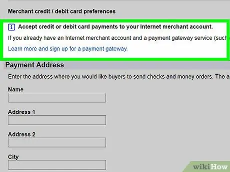 Принятие платежа на eBay Шаг 14