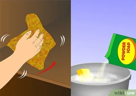 Чистые кухонные шкафы, шаг 2