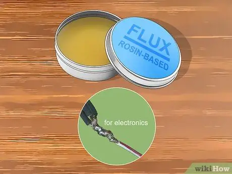Используйте паяльный флюс, шаг 1
