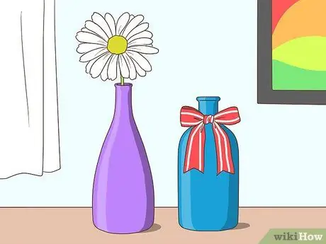 Украшаем стеклянные бутылки краской Шаг 6