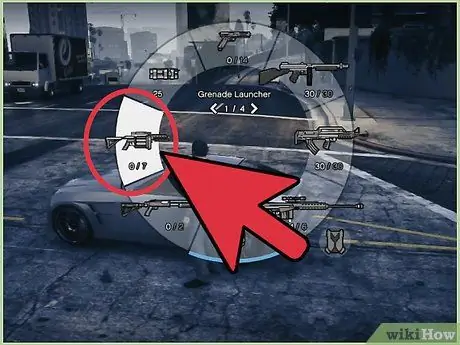 Используйте колесо оружия в GTA V, шаг 5 Используйте колесо оружия в GTA V, шаг 5