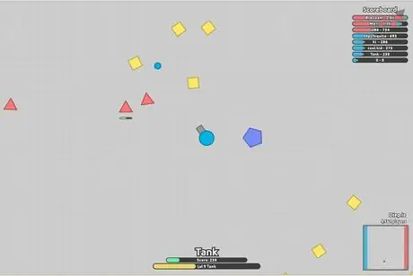 Стрельба по фигурам в diep.io