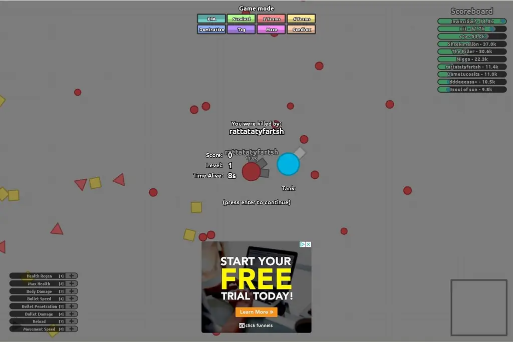 Как играть в Diep.io: 8 шагов (с картинками)
