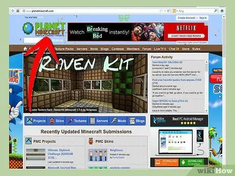 Найдите моды для Minecraft Step 2 Bullet 3