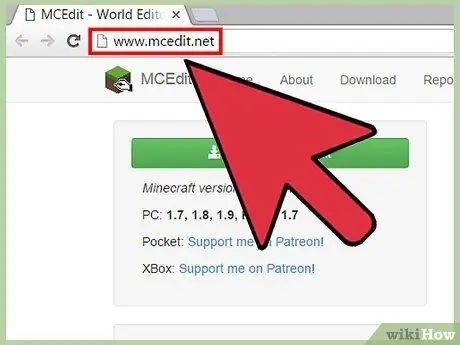 Установите MCEdit Шаг 1