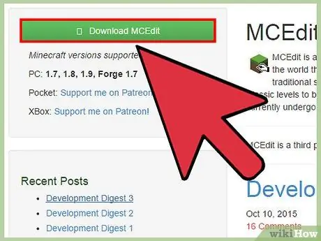 Установите MCEdit Шаг 2