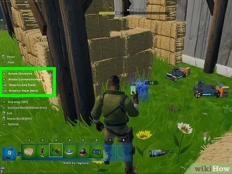 Поверните вещи в Fortnite Creative, шаг 4