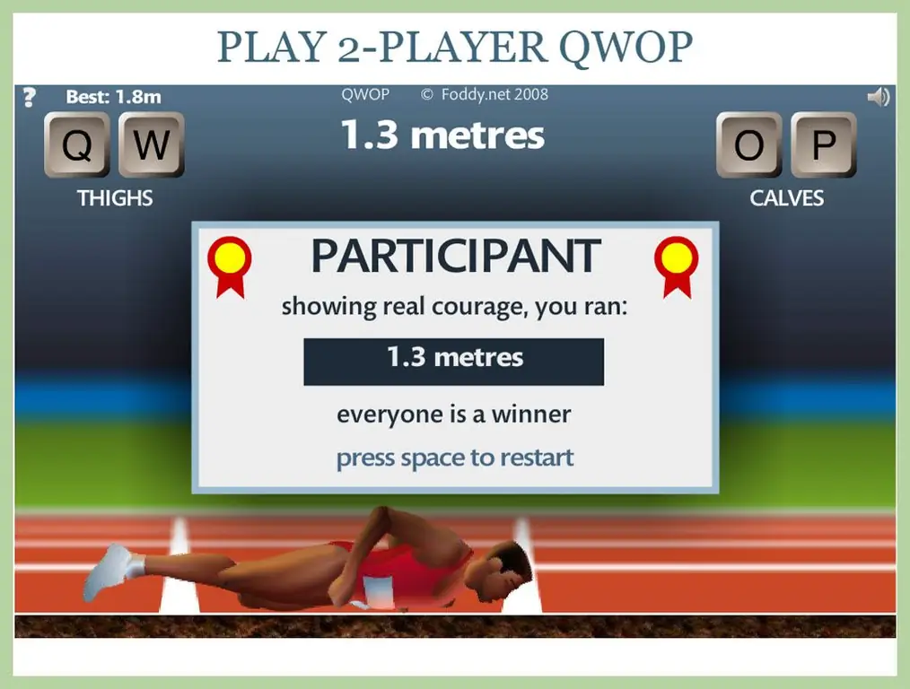 Как играть в Qwop (с изображениями)