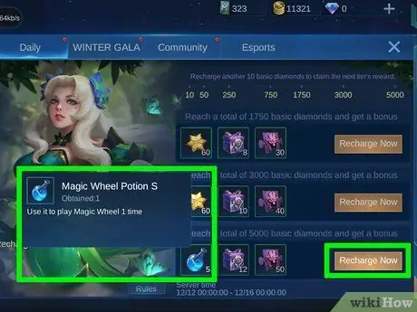 Увеличьте Magic Wheel и получите легендарные скины в Mobile Legends_ Bang Bang Шаг 1