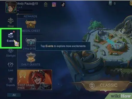 Получите бесплатные скины на Mobile Legends_ Bang Bang Шаг 1