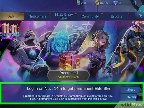Получите бесплатные скины на Mobile Legends_ Bang Bang Step 3