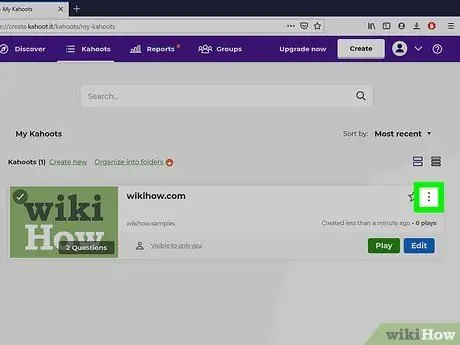 Отправить Kahoot Шаг 2