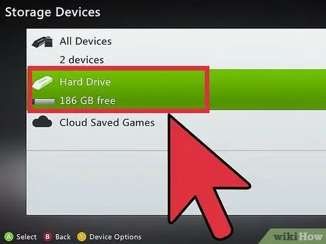 Удалите кеш на Xbox 360 Шаг 3
