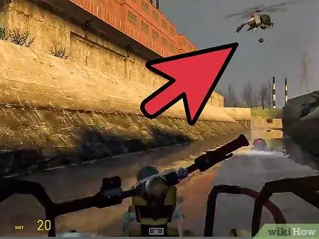 Уничтожьте Hunter Chopper в Half Life 2, шаг 1
