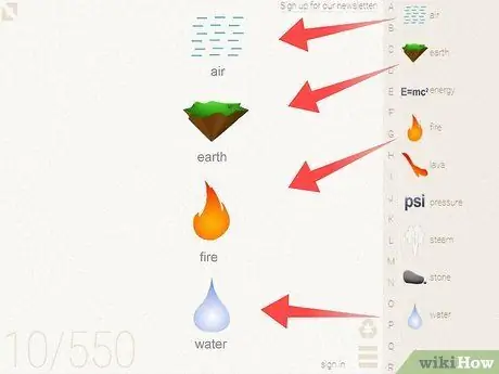 Играть в Little Alchemy, шаг 1