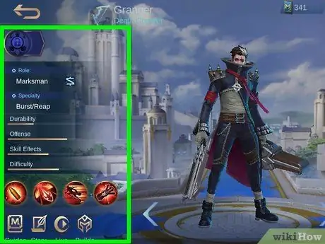 Играйте за Грейнджер в Mobile Legends_ Bang Bang, шаг 1