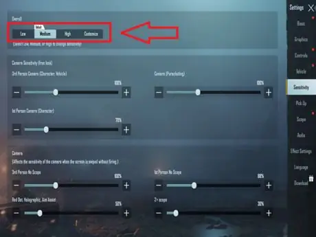 Best Sensitivity setting