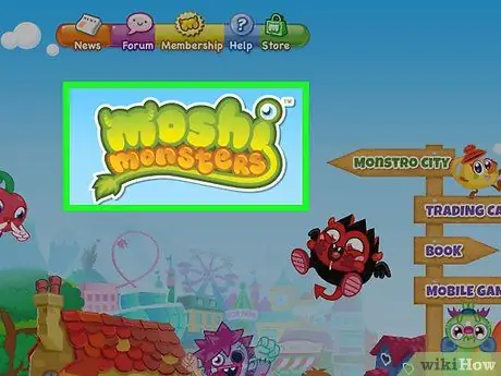 Играть в Moshi Monsters, шаг 1