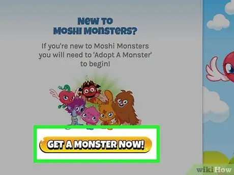 Сыграть в Moshi Monsters, шаг 2