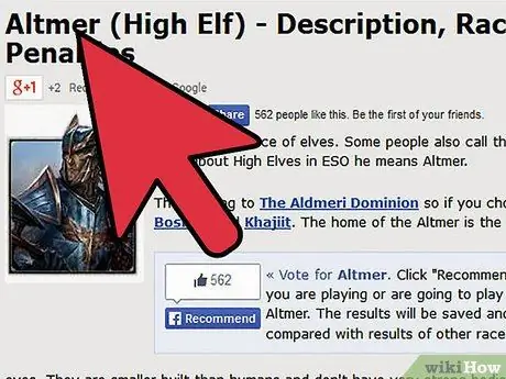 Сыграйте за тамплиера в Elder Scrolls Online, шаг 2
