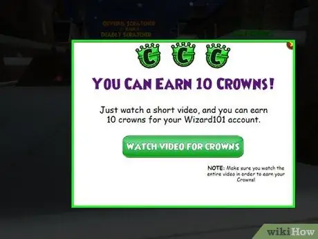 Получите короны в Wizard101, шаг 6